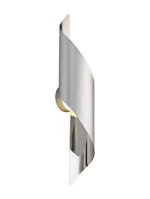 Large Wall Lamp 8W LED Silver/Polished Chrome/Frosted White